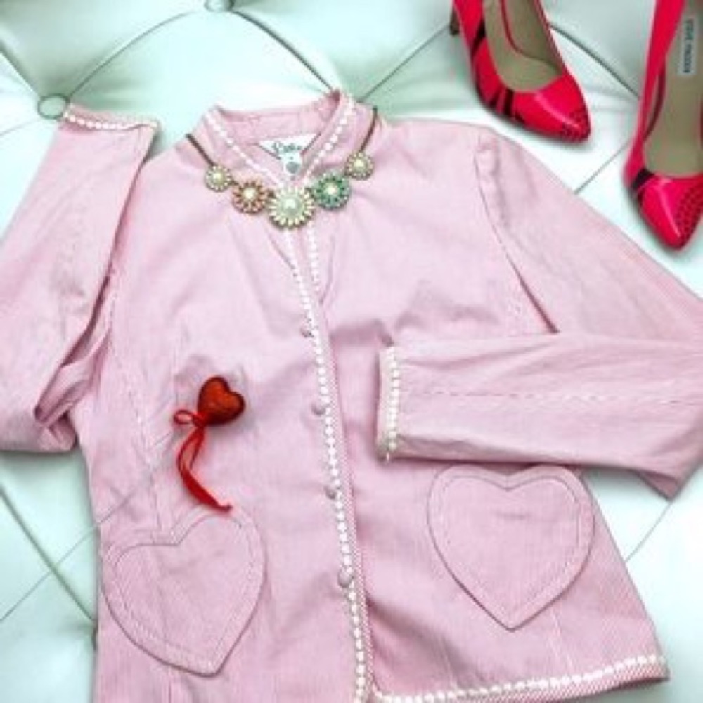 Lilly Pulitzer White Label Pinstriped Jacket